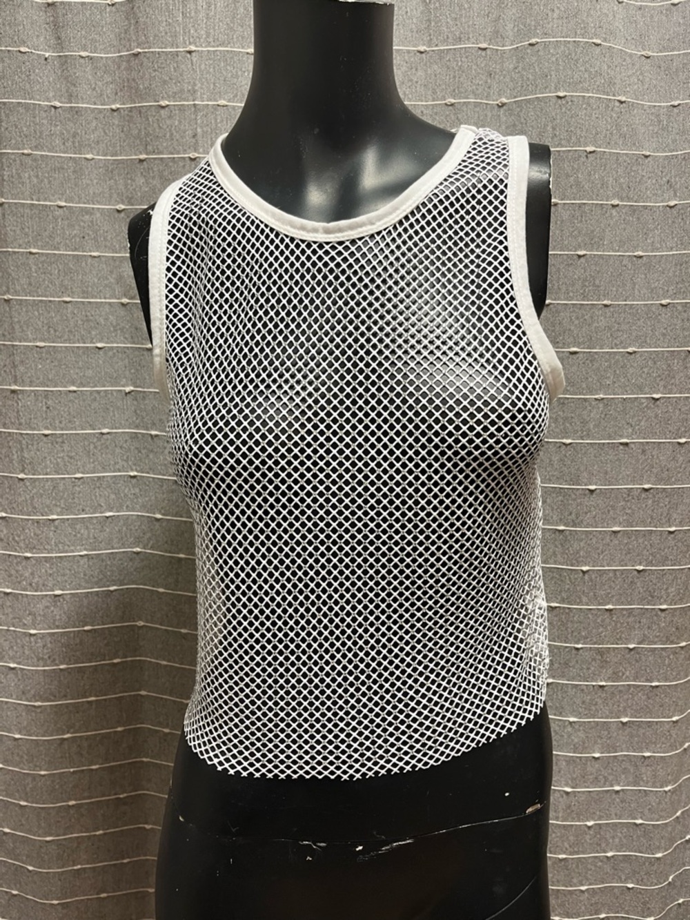Mesh Bedazzled Rhinestone Tank Crop Top